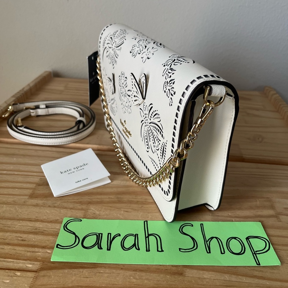 ♠️Kate Spade Madison Perforated Willow Convertible Crossbody - Picture 4 of 16